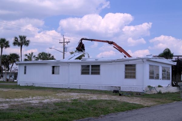Mobile Home Demolition in Midland