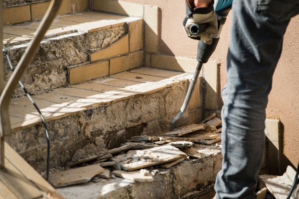 Concrete Stair Demolition in Midland