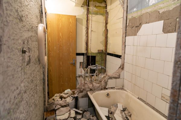 Shower Tile Demolition in Midland