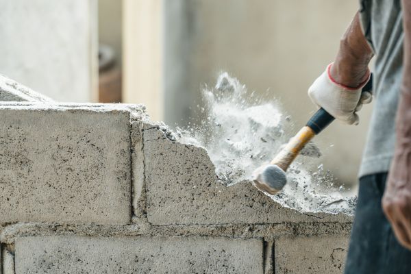 Block Wall Demolition in Midland